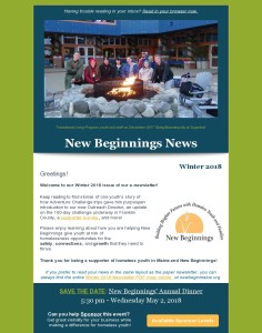 Winter 2018 Newsletter - Full Articles